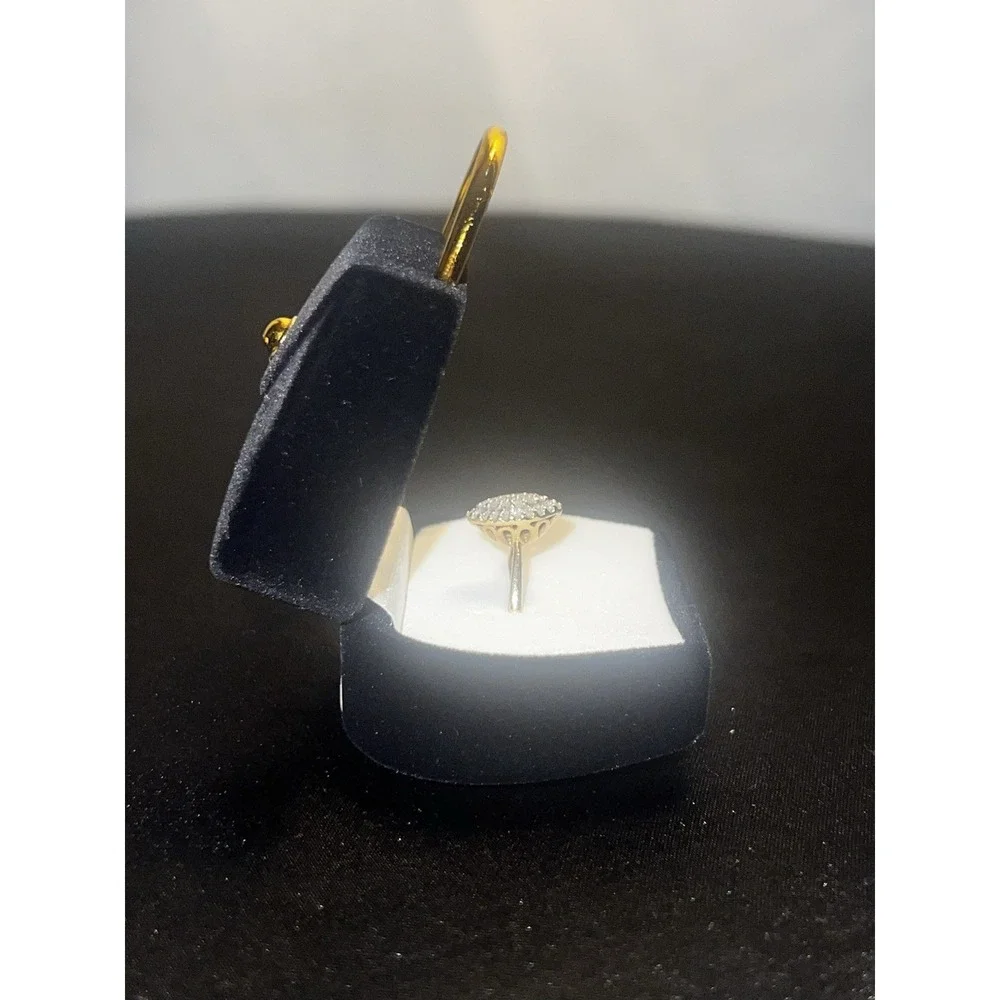 Vintage Black Velvet Mini Purse Ring Box